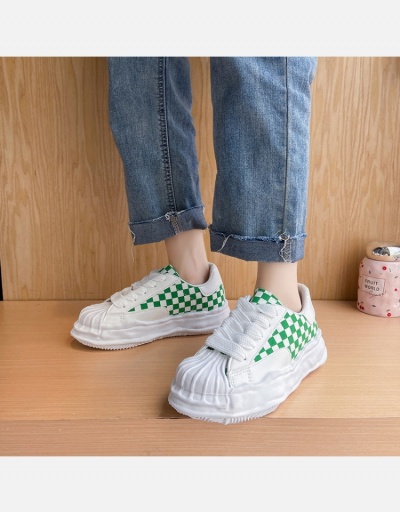 Replica Contrast Color Plaid  Leisure Time Running Shoes #800346 $21.84 USD for Wholesale