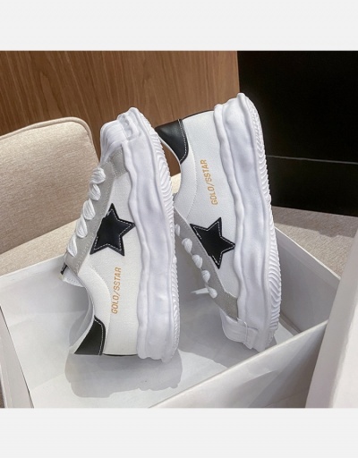 Replica  Lace Up Star Contrast Color Sneaker News #800347 $23.66 USD for Wholesale