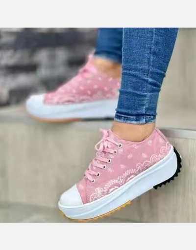  Casual Printing Chunky Canvas Shoes  #800351 $28.65 USD, Wholesale Fashion Sneaker