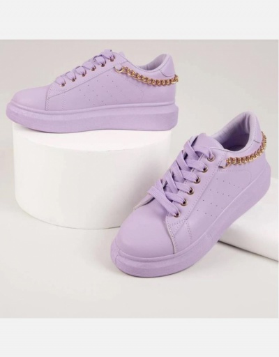 Replica Trendy Fashion Chain Thick-Soled Shoes Women #800353 $24.89 USD for Wholesale