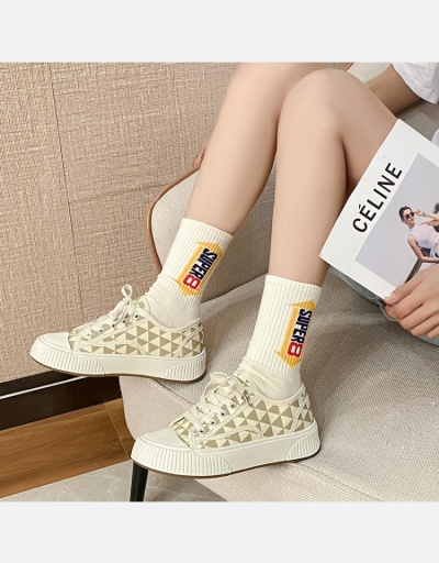 Fashion Korean Style Chunky Canvas Shoes  #800354 $22.82 USD, Wholesale Fashion Sneaker