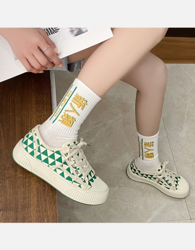 Replica Fashion Korean Style Chunky Canvas Shoes  #800354 $22.82 USD for Wholesale