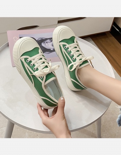 Replica Fashion Korean Style Chunky Canvas Shoes  #800354 $22.82 USD for Wholesale