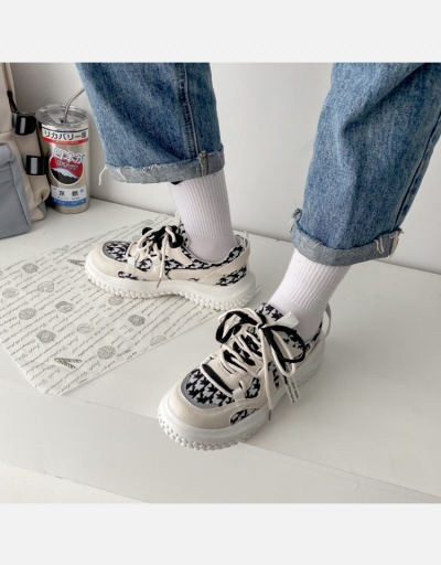 Replica  Spring Houndstooth Printed Casual Sneaker   #800355 $21.97 USD for Wholesale