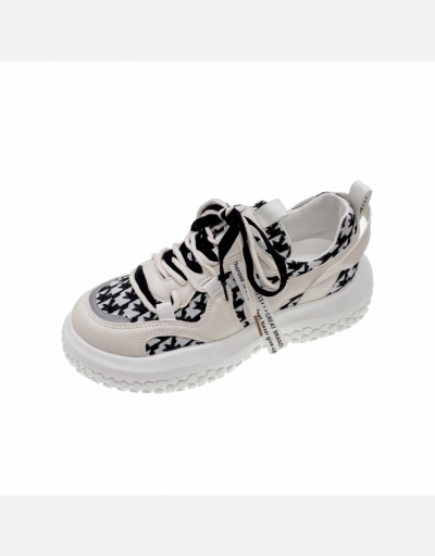 Replica  Spring Houndstooth Printed Casual Sneaker   #800355 $21.97 USD for Wholesale