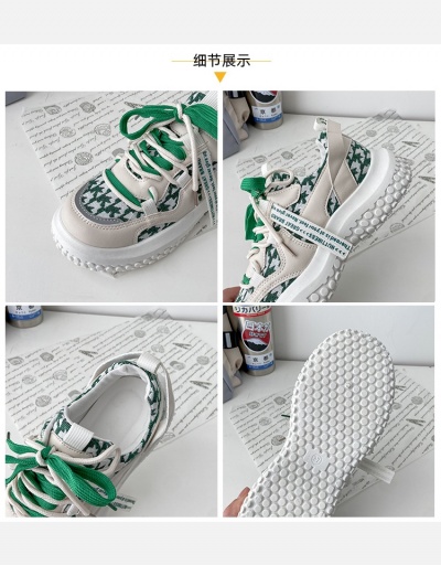 Replica  Spring Houndstooth Printed Casual Sneaker   #800355 $21.97 USD for Wholesale