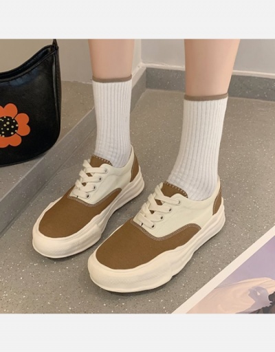 Replica Color Block Round Toe Designer Sneakers #800356 $38.66 USD for Wholesale