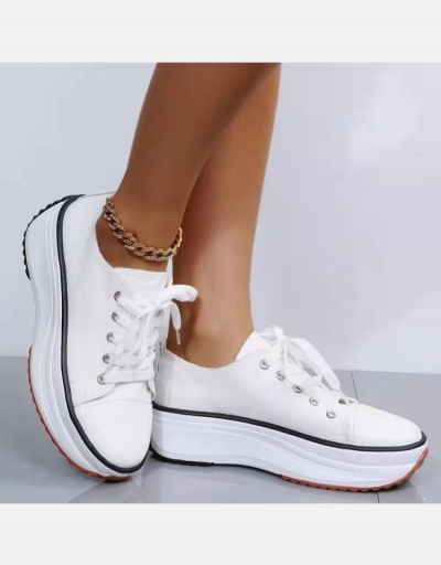 Replica Outdoor Leopard Wedge Lace Up Running Shoes Women #800357 $24.27 USD for Wholesale