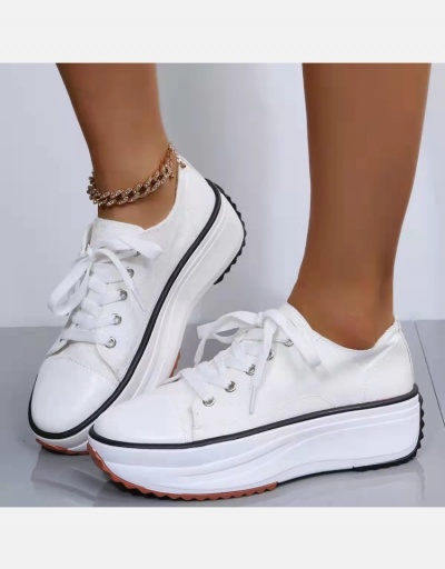 Replica Outdoor Leopard Wedge Lace Up Running Shoes Women #800357 $24.27 USD for Wholesale