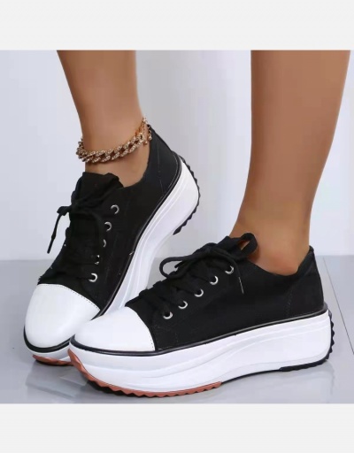 Replica Outdoor Leopard Wedge Lace Up Running Shoes Women #800357 $24.27 USD for Wholesale