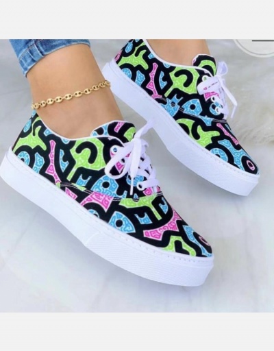 Replica Multicolored Round Toe Lace Up Casual Shoes #800365 $23.66 USD for Wholesale