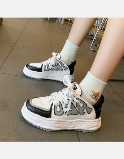 Replica Trendy Contrast Color Dissolving Sole Sneakers #800366 $24.90 USD for Wholesale