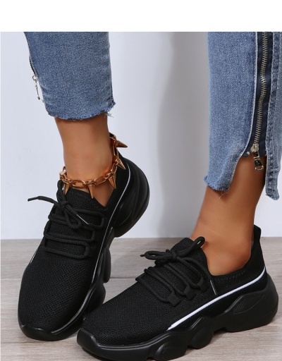 Sporty Casual Contrast Color Lace Up Sneakers #800368 $29.28 USD, Wholesale Fashion Sneaker