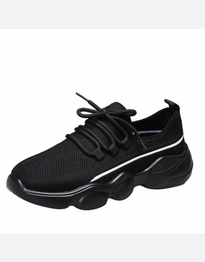 Replica Sporty Casual Contrast Color Lace Up Sneakers #800368 $29.28 USD for Wholesale