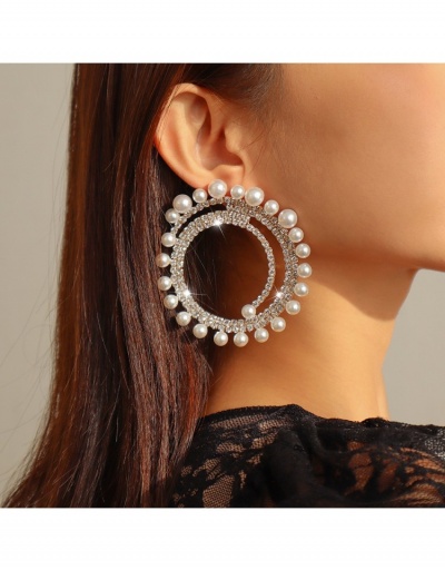 Replica  Luxury Personalized Rhinestone Faux Pearl Women's Earrings #800376 $14.92 USD for Wholesale