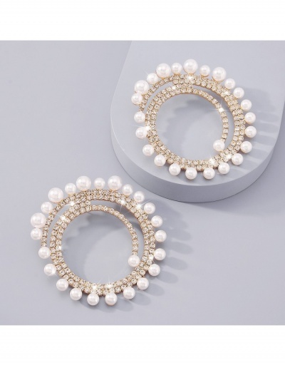 Replica  Luxury Personalized Rhinestone Faux Pearl Women's Earrings #800376 $14.92 USD for Wholesale