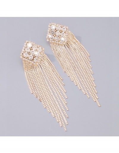 Replica  Fashion Elegant Rhinestone Tassels Women's Earrings #800377 $10.33 USD for Wholesale