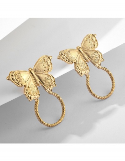 Replica  Fashion Metal Decor Stereo Butterfly Women's Earrings #800381 $4.29 USD for Wholesale