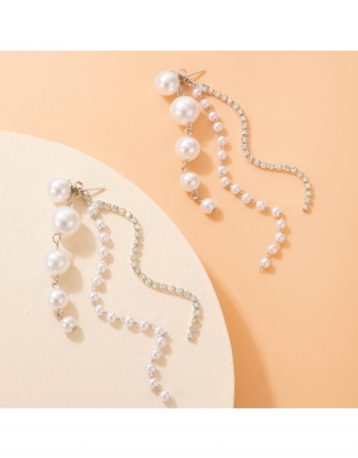 Replica  Luxury Faux Pearl Beaded Women's Earrings #800382 $5.62 USD for Wholesale