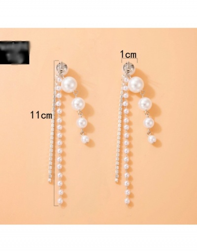 Replica  Luxury Faux Pearl Beaded Women's Earrings #800382 $5.62 USD for Wholesale