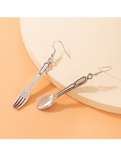 Replica Fashion Personalized Spoon Fork Women's Earrings #800385 $3.80 USD for Wholesale