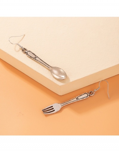 Replica Fashion Personalized Spoon Fork Women's Earrings #800385 $3.80 USD for Wholesale