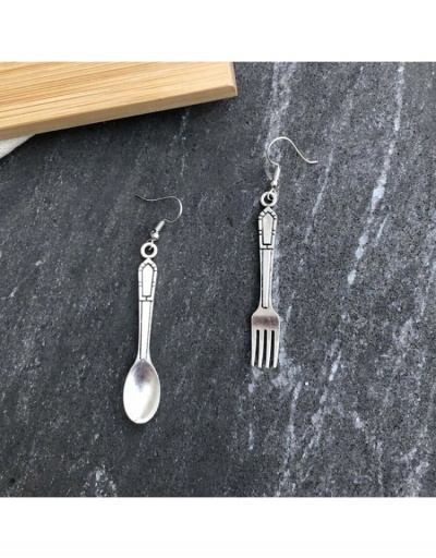 Replica Fashion Personalized Spoon Fork Women's Earrings #800385 $3.80 USD for Wholesale