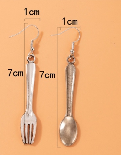 Replica Fashion Personalized Spoon Fork Women's Earrings #800385 $3.80 USD for Wholesale