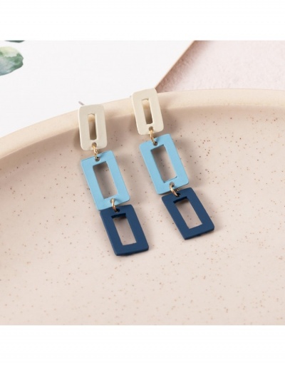 Women Contrast Color Stylish Long Earrings #800388 $6.94 USD, Wholesale Fashion Earrings