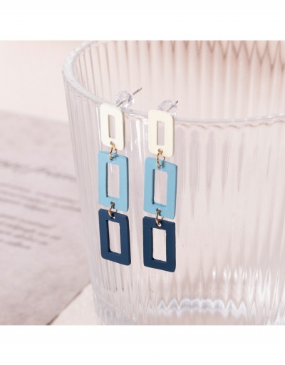 Replica Women Contrast Color Stylish Long Earrings #800388 $6.94 USD for Wholesale