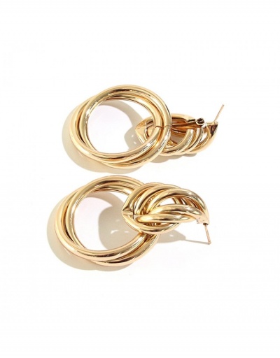 Replica Retro Solid Round Alloy Earrings #800391 $8.34 USD for Wholesale