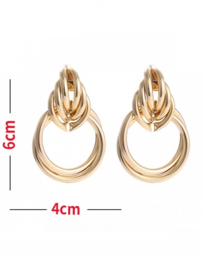 Replica Retro Solid Round Alloy Earrings #800391 $8.34 USD for Wholesale