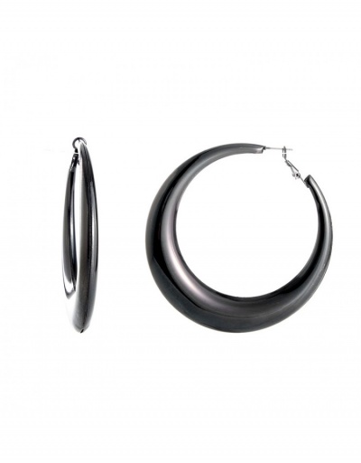 Replica Designer Stylish Ladies Alloy Black Hoop Earring  #800395 $7.21 USD for Wholesale