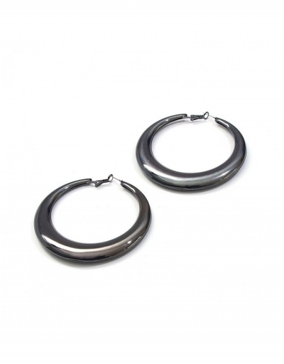 Replica Designer Stylish Ladies Alloy Black Hoop Earring  #800395 $7.21 USD for Wholesale