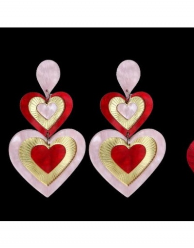  Fashion Simple Personalized Heart Contrast Color Earrings #800397 $6.68 USD, Wholesale Fashion Earrings