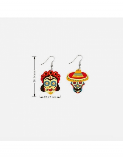  Mexican Personalized Stylish Acrylic Earrings #800401 $5.21 USD, Wholesale Fashion Earrings