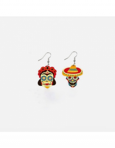 Replica  Mexican Personalized Stylish Acrylic Earrings #800401 $5.21 USD for Wholesale