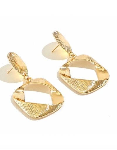 Replica  Fashion Pure Color Geometric Pattern Cross Twisted Earrings #800402 $6.68 USD for Wholesale