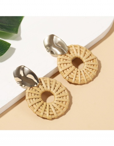 Replica  Bohemian Geometric Round Pendant Earrings #800406 $7.54 USD for Wholesale