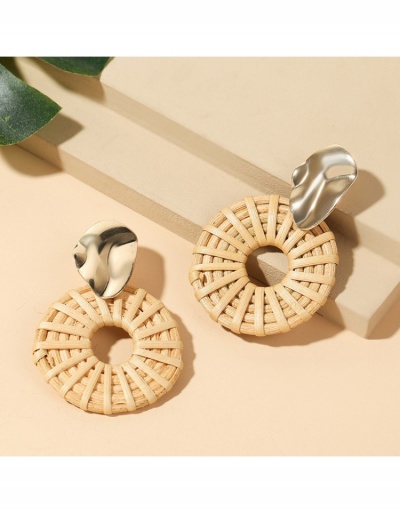 Replica  Bohemian Geometric Round Pendant Earrings #800406 $7.54 USD for Wholesale