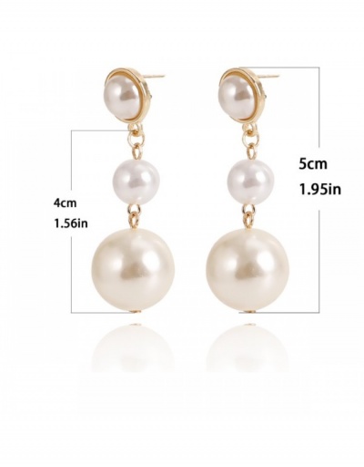 Replica Versatile Fashion Faux Pearl Earrings For Ladies #800412 $4.28 USD for Wholesale