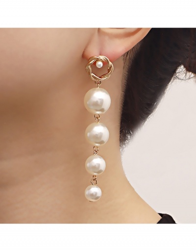 Fashion Vintage Faux Pearl Earrings For Ladies #800416 $4.48 USD, Wholesale Fashion Earrings