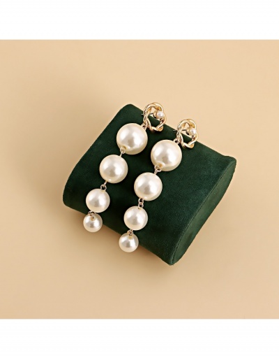 Replica Fashion Vintage Faux Pearl Earrings For Ladies #800416 $4.48 USD for Wholesale