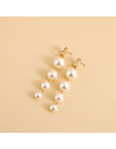 Replica Fashion Vintage Faux Pearl Earrings For Ladies #800416 $4.48 USD for Wholesale