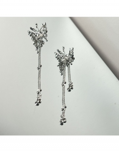 Replica Chic Butterfly Zircon Long Design Earrings #800417 $6.94 USD for Wholesale