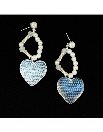 Replica Fashion  Acrylic Heart Bamboo Pearl Earrings  #800419 $12.15 USD for Wholesale