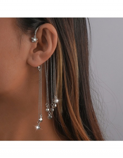  Personality Rhinestone Tassels One Piece Earrings #800426 $7.81 USD, Wholesale Fashion Earrings