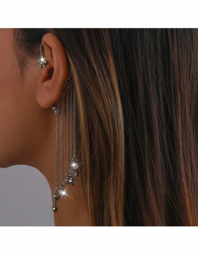 Replica  Personality Rhinestone Tassels One Piece Earrings #800426 $7.81 USD for Wholesale