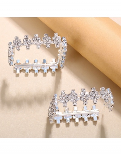 Replica  New Square Rhinestone Shiny Earrings #800427 $11.51 USD for Wholesale