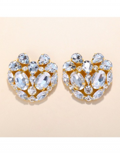  Fashion Heart Rhinestone Design Earrings For Women #800433 $11.10 USD, Wholesale Fashion Earrings